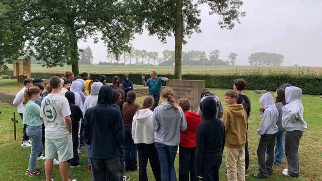 Les troisièmes à Péronne - sur les traces de la Première Guerre mondiale